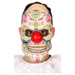 Máscara de Payaso del Día de los Muertos para adultos