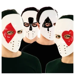 Máscara Póker Plástico en 4 modelos surtidos de 17,5X21,5X9,5 cm