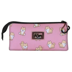 Oh My Pop Shiba Estuche Portatodo Triple Multicolor