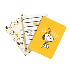 Pack 3 Cuadernos A6 Snoopy Lazy Days