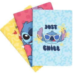Pack 3 Cuadernos Stitch Tropical Disney