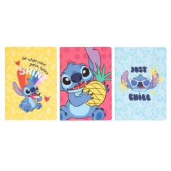Pack 3 Cuadernos Stitch Tropical Disney