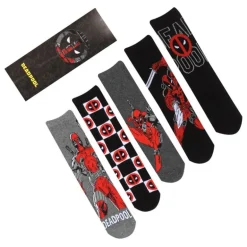 Pack 5 Pares Calcetines Deadpool Marvel L-XL