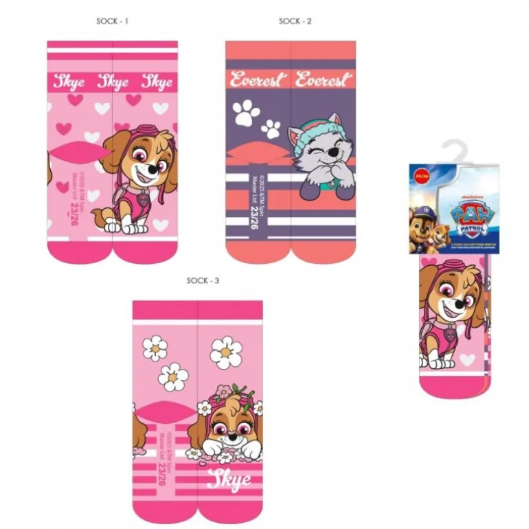 Pack Calcetines y Leggins Niña Paw Patrol 70% Algodón