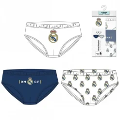 Pack Calzoncillos infantiles 3 Piezas Real Madrid 100% Algodón