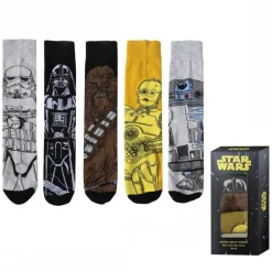 Pack de 5 Calcetines Star Wars Multicolor Talla Única 38-45