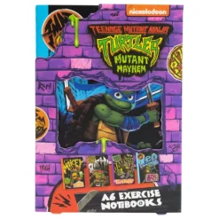 Pack de 4 cuadernos Tortugas Ninja A6