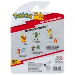 Pack de 3 Figuras Pokémon Charmander, Trubbish y Poliwhirl