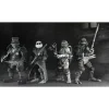 Pack de 4 Figuras Universal Monsters x Teenage Mutant Ninja Turtles Black & White