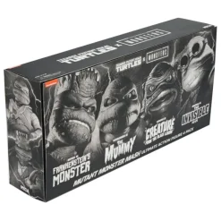 Pack de 4 Figuras Universal Monsters x Teenage Mutant Ninja Turtles Black & White