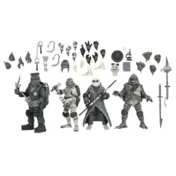 Pack de 4 Figuras Universal Monsters x Teenage Mutant Ninja Turtles Black & White