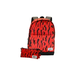 Pack mochila + estuche logo Marvel