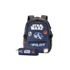 Pack mochila 44cm + estuche piloto Star Wars