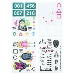 Pack vinilos para gadgets El Juego del Calamar 21 x 15 cm