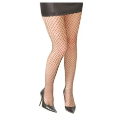 Pantys rejilla malla grande negras adulta