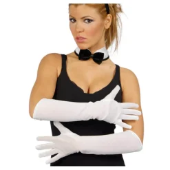 Par de Guantes blancos 45 cm.