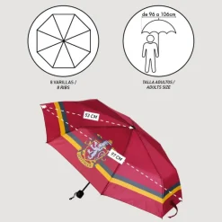 Paraguas plegable Gryffindor Harry Potter