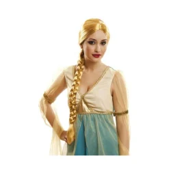 Peluca de Doncella Lady con Trenza rubia