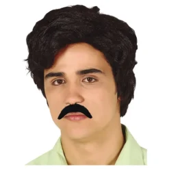 Peluca de Narcotraficante con Bigote