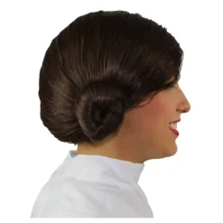 Peluca de Princesa Leia con Moños