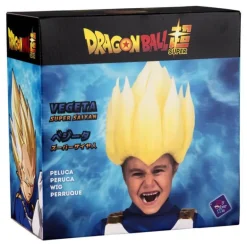 Peluca de Saiyan Vegeta de Dragón Ball en caja para niño