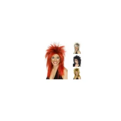 Peluca Diva del Rock de los Años 80 en varios colores