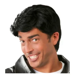 Peluca negra Danny de hombre