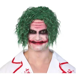 Peluca Verde Payaso en caja