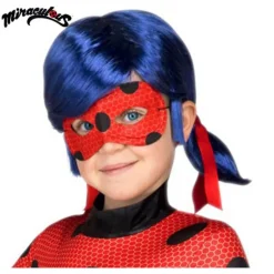 Peluca y Antifaz de Ladybug en caja para niña