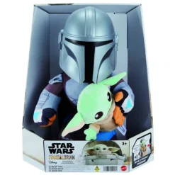 Peluche Star Wars Clan de Dos: Mando y Grogu de Mattel