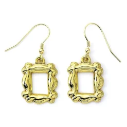 Pendientes Friends Marco Zinc Y Baño De Oro