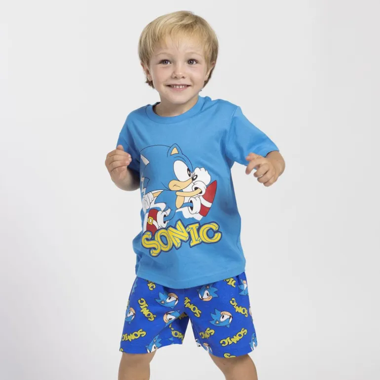 Pijama Corto de Sonic para Niños - Comodidad y Diversión en una sola Prenda