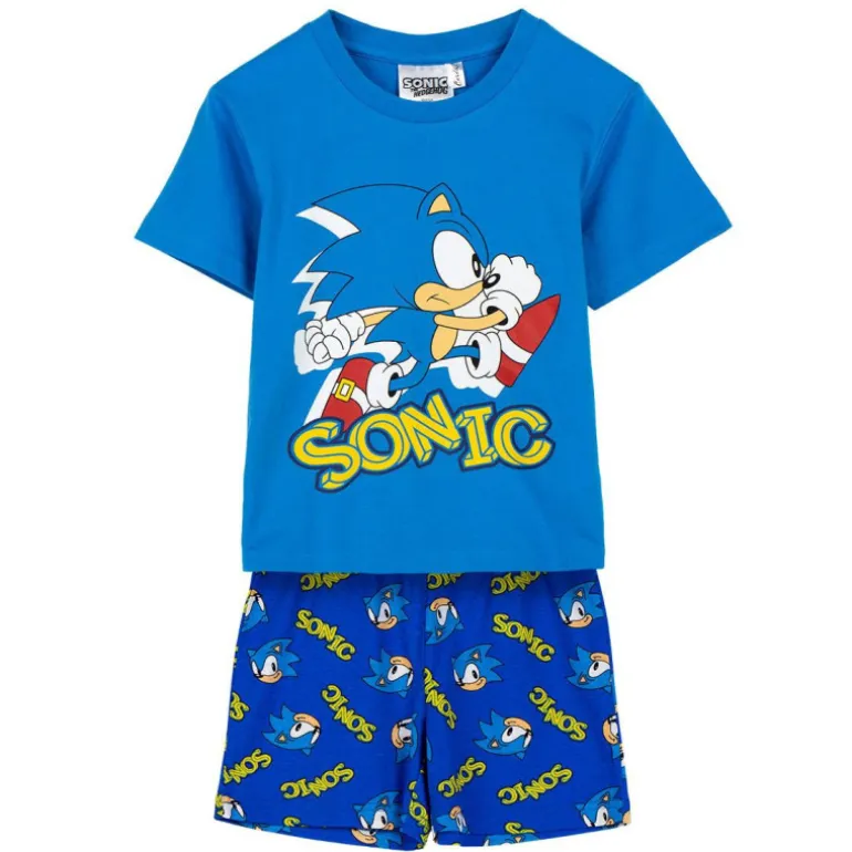 Pijama Corto de Sonic para Niños - Comodidad y Diversión en una sola Prenda