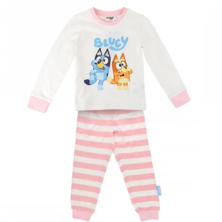 Pijama Largo Bluey para Niños 100% Algodón