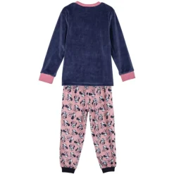Pijama Largo Coral Fleece con Aplicaciones de Minnie