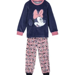 Pijama Largo Coral Fleece con Aplicaciones de Minnie