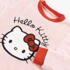 Pijama Largo Coral Fleece Hello Kitty 6-12 Años