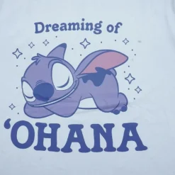 Pijama Largo de Stitch en Algodón y Poliéster