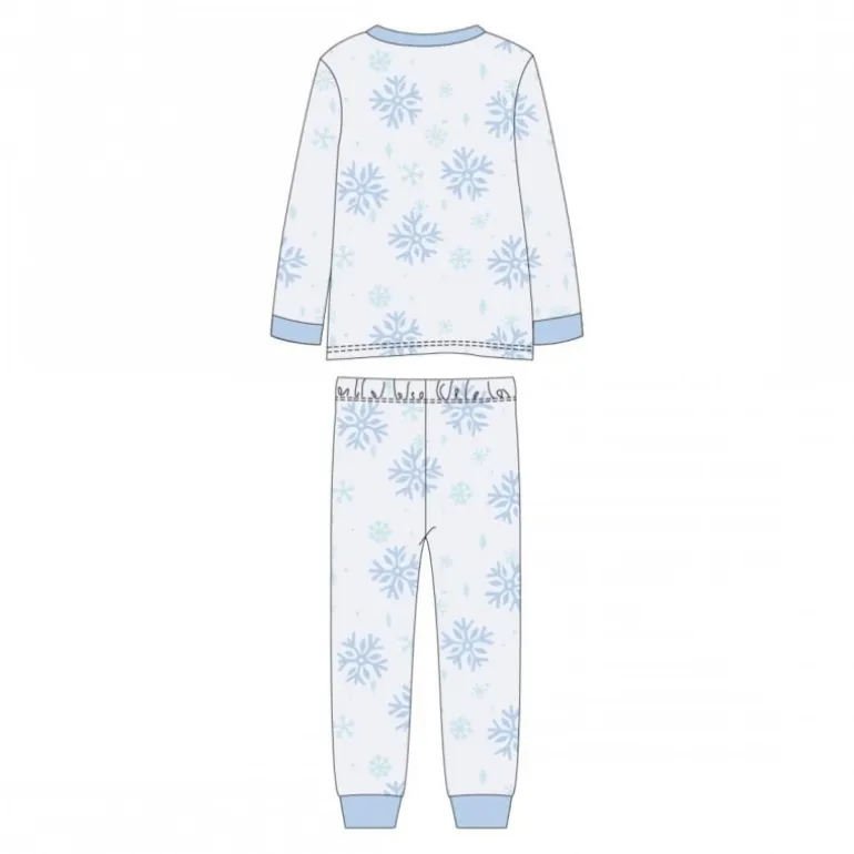 Pijama Largo Frozen para Niñas de 3 a 8 Años