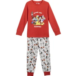 Pijama Largo Single Jersey Mickey para Niños