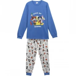 Pijama Largo Single Jersey Mickey
