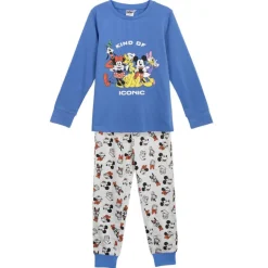 Pijama Largo Single Jersey Mickey para Niños