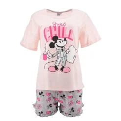 Pijama Mickey Rosa Chill Disney SUN CITY Licencia Oficial