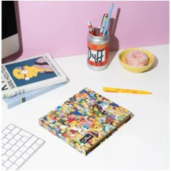 Planificador Semanal con Notas Adhesivas de The Simpsons