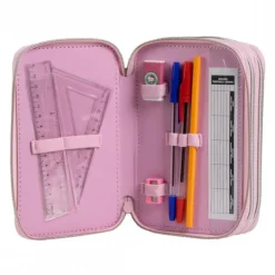 Plumier con Accesorios Giotto Hello Kitty 100% Polyester Rosa