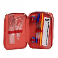 Plumier con Accesorios Giotto Spiderman 100% Polyester Azul