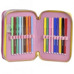 Plumier Giotto Barbie con Accesorios Fucsia 100% Polyester