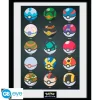 Pokemon Poster Enmarcado Pokeballs 30X40Cm