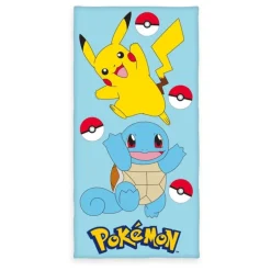 Pokemon Toalla Pikachu & Squirtle 75 x 150 cm 100% algodón