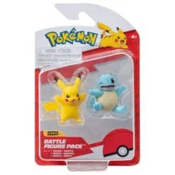 Pokémon Pack de 2 Figuras Battle Figure Set Squirtle y Pikachu